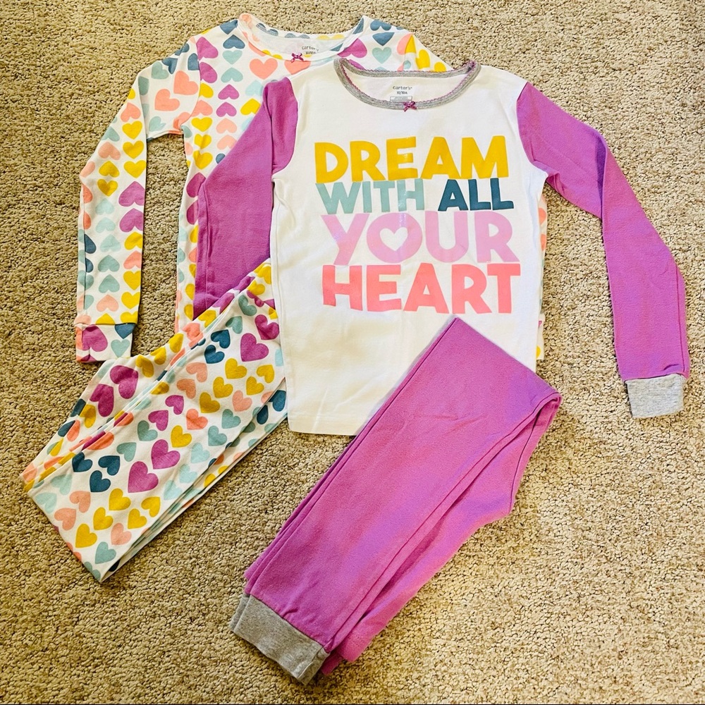 Pair of Carter’s Girls Pajamas